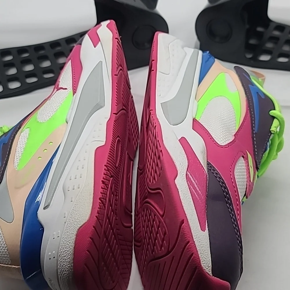 Puma Womens Sz 8.5 RS Fast Pop White Purple Sweet Grape Sneakers Shoes 384328 01 - Picture 9 of 9